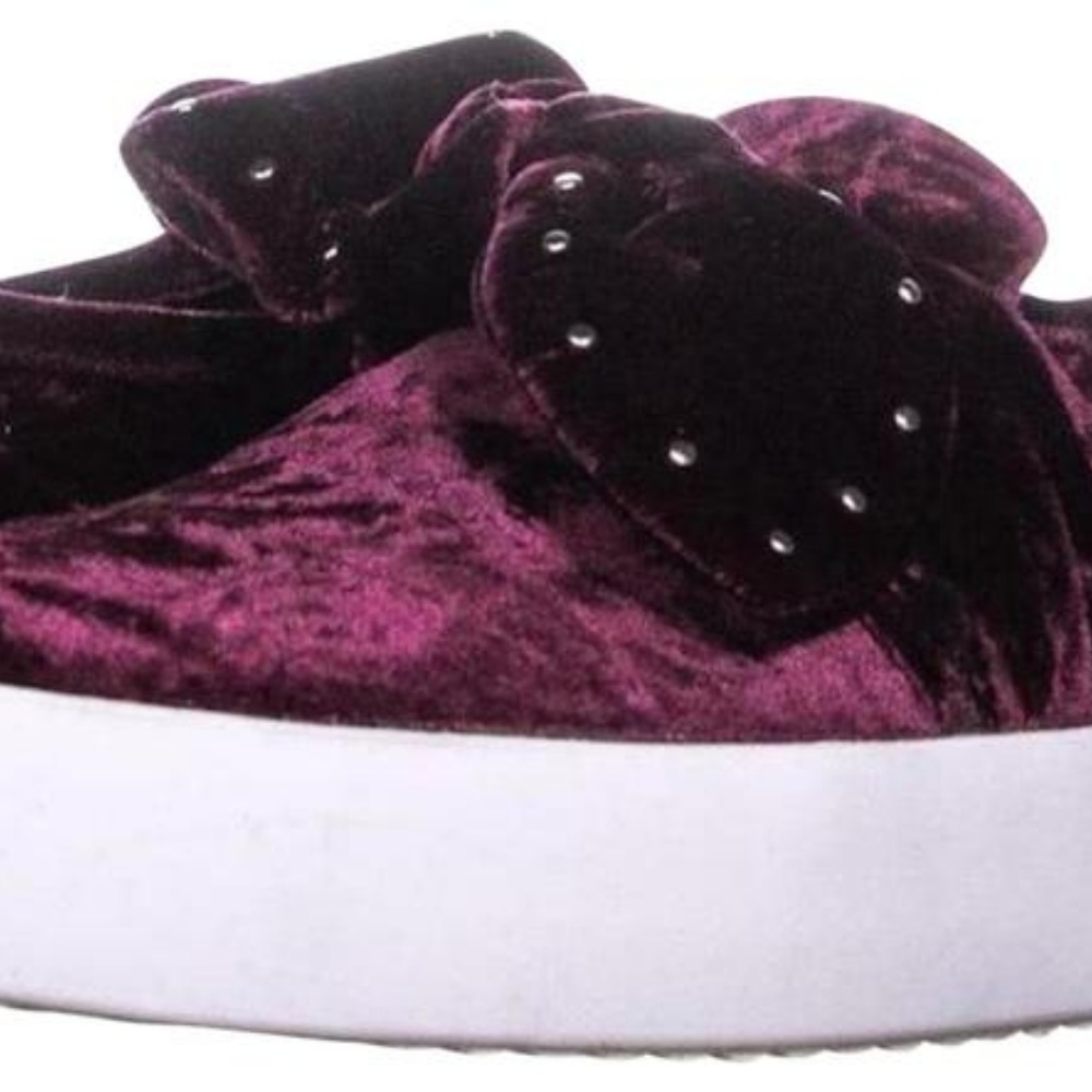 Rebecca Minkoff Stacey Velvet Acai Burgundy 9.5 US - Picture 3 of 7